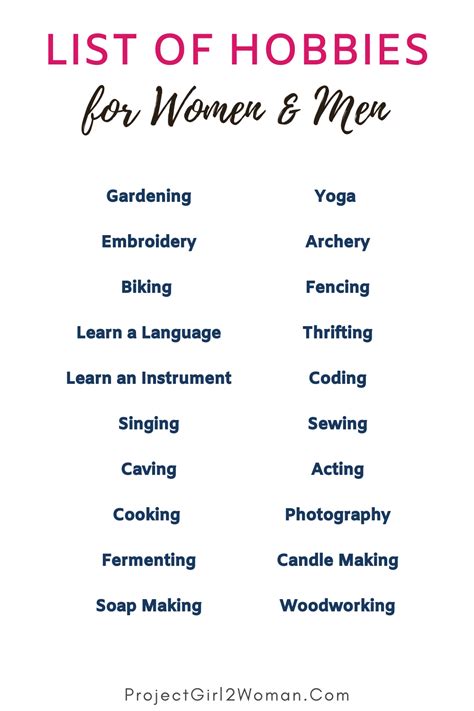 hobbies para mujeres|127 Hobbies For Women To Invite More Joy Into Your Life